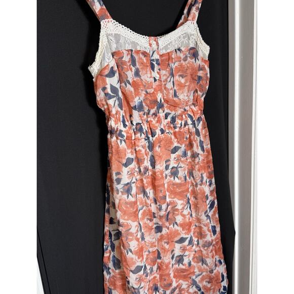 MUDD Crochet Floral Design Lace Y2K babydoll spring cottagecore boho M - Picture 5 of 10